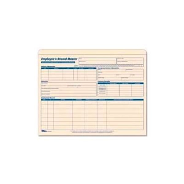Tops Business Forms Tops¬Æ Employee Record Master File Jackets, 1" Expansion, 25-3/4" x 9-1/2", Manila, 15/Pack 32801